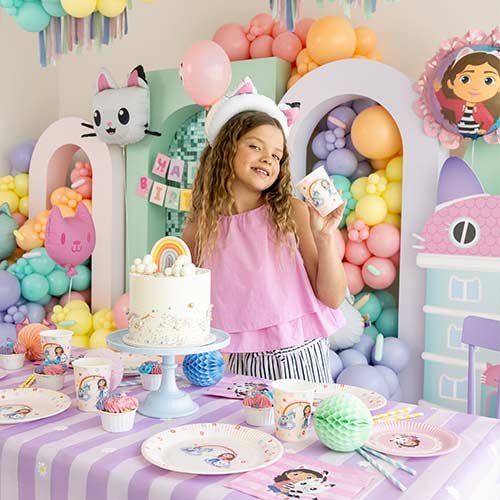 Gabby's Dollhouse Paper Tablecover 180cm x 120cm Product Gallery Image