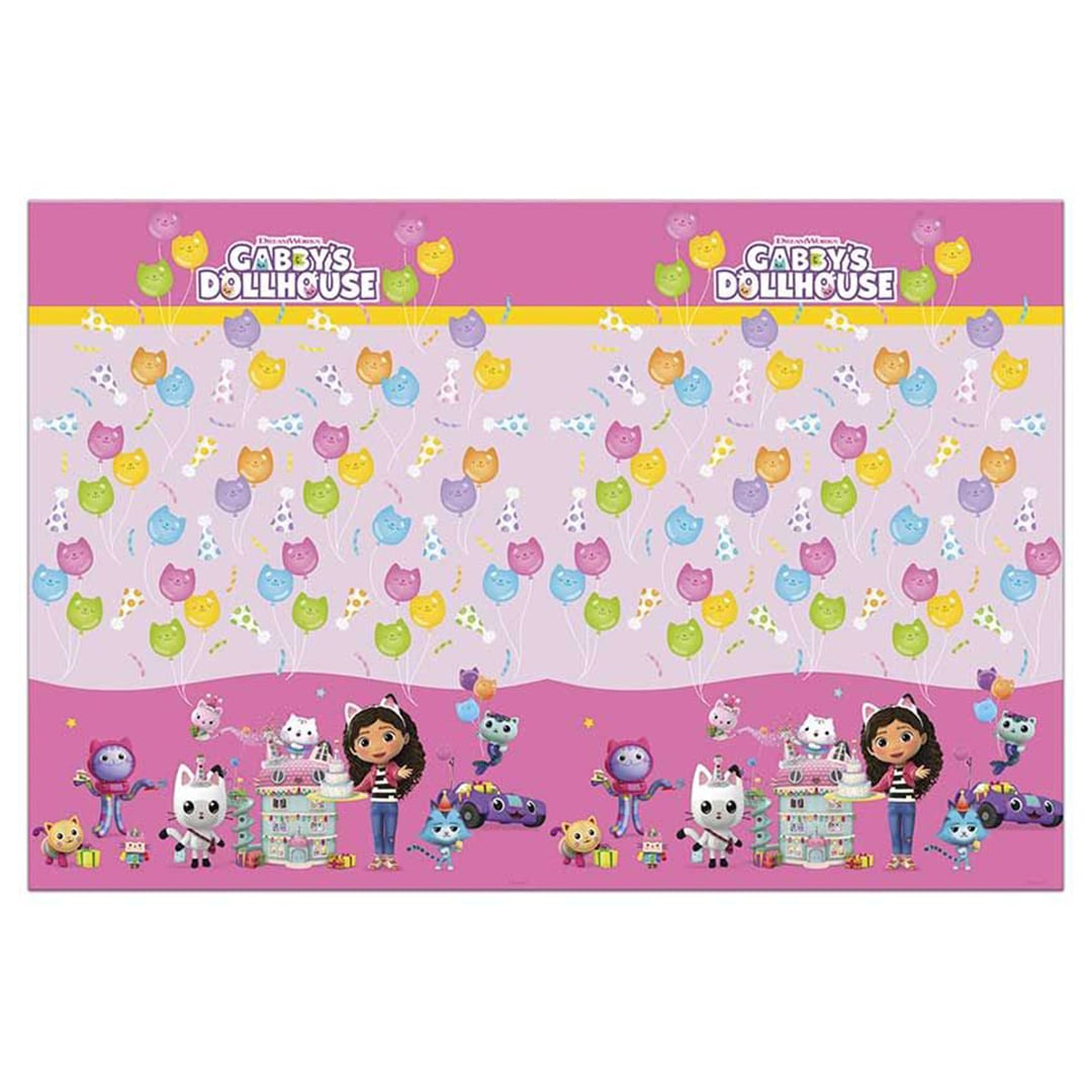Gabby's Dollhouse Plastic Tablecover 1.8m x 1.2m