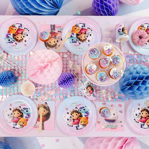 Gabby's Dollhouse Round Paper Plates 23cm - Pack of 6 Product Gallery Image