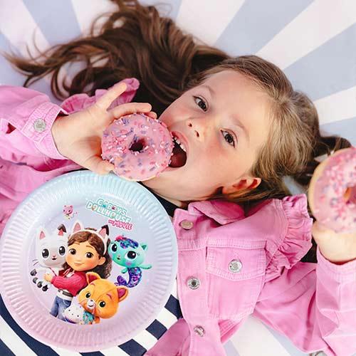 Gabby's Dollhouse Round Paper Plates 23cm - Pack of 6 Product Gallery Image