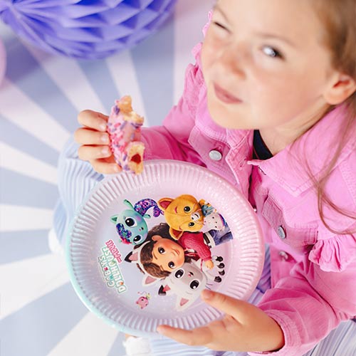 Gabby's Dollhouse Round Paper Plates 23cm - Pack of 6 Product Gallery Image