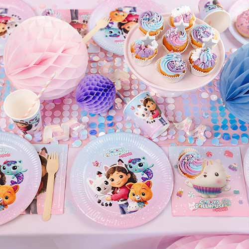 Gabby's Dollhouse Round Paper Plates 23cm - Pack of 6 Product Gallery Image