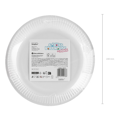 Gabby's Dollhouse Round Paper Plates 23cm - Pack of 6 Product Gallery Image