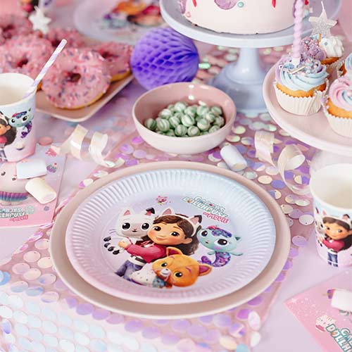 Gabby's Dollhouse Round Paper Plates 23cm - Pack of 6 Product Gallery Image
