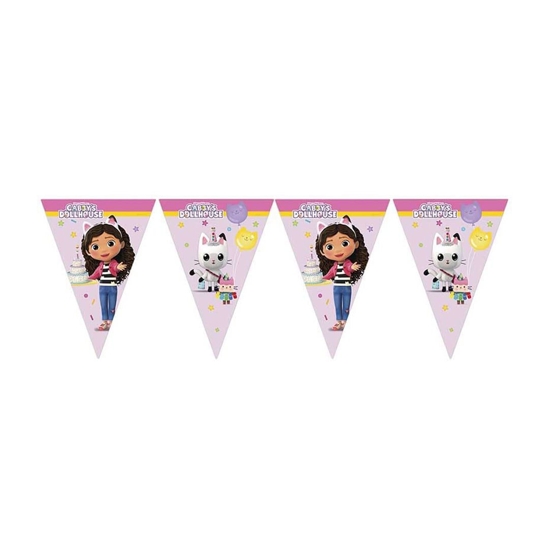 Gabby's Dollhouse Triangle Flag Bunting Banner 2.3m Product Gallery Image