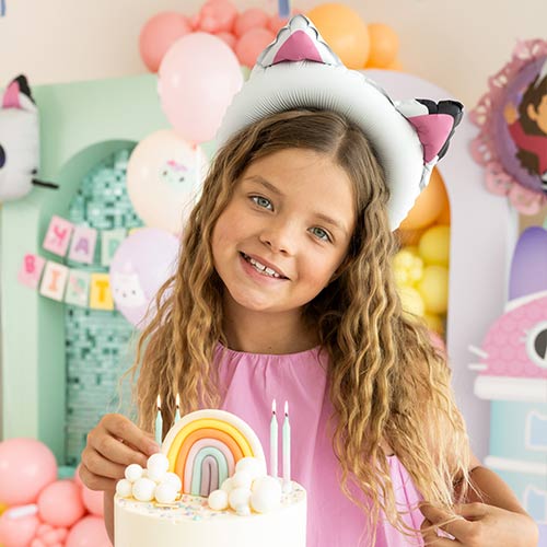 Gabby's Dollhouse Wearable Cat Ears Air Fill Foil Balloon 21cm / 8 in Product Gallery Image