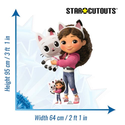 Gabby and Pandy Paws Gabby's Dollhouse Star Mini Cardboard Cutout 95cm Product Gallery Image