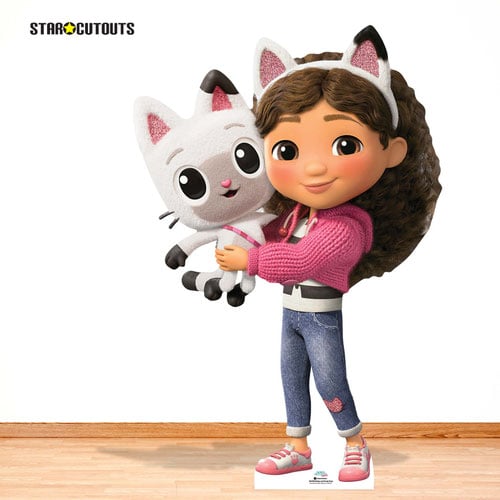 Gabby Holding Pandy Paws Gabby's Dollhouse Lifesize Cardboard Cutout 136cm Product Gallery Image