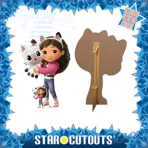 Gabby Holding Pandy Paws Gabby's Dollhouse Lifesize Cardboard Cutout 136cm Product Gallery Image