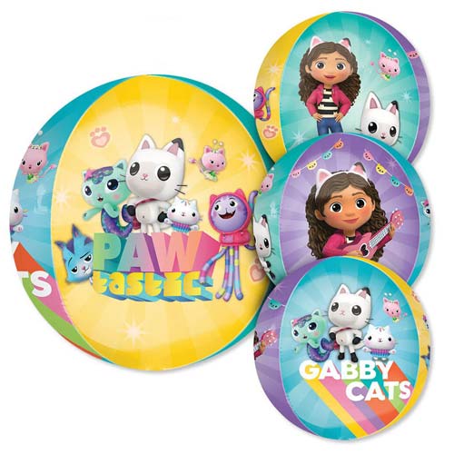 Gabby's Dollhouse Orbz Foil Helium Balloon - Inflated Balloon in a Box Product Gallery Image