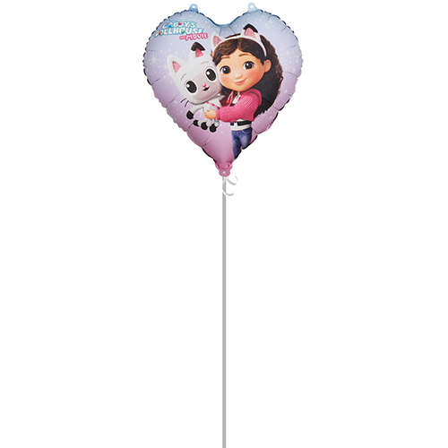 Gabby's Dollhouse Heart Shape Foil Helium Balloon - Inflated Balloon in a Box Product Gallery Image