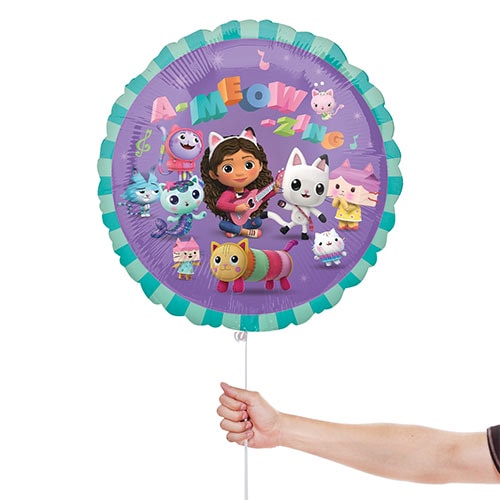 Gabby's Dollhouse Round Foil Helium Balloon 43cm / 17 in Product Gallery Image