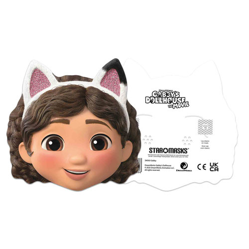 Gabby's Dollhouse: The Movie Cardboard Face Masks - Pack of 6 Product Gallery Image