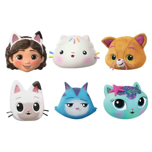 Gabby's Dollhouse: The Movie Cardboard Face Masks - Pack of 6