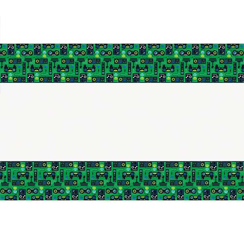 Gamer Birthday Rectangular Plastic Tablecover 213cm x 137cm Product Gallery Image