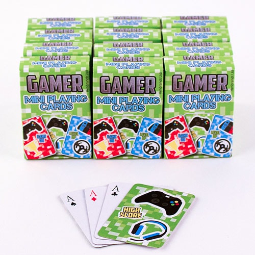 Gamer Mini Playing Cards - 12 Packs