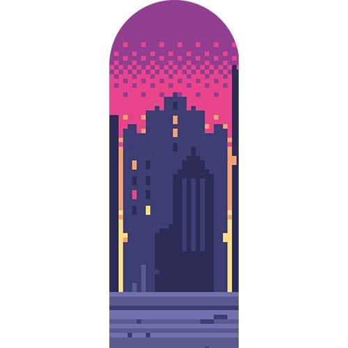 Gaming City Stage Design Arch Sailboard Backdrop Product Gallery Image