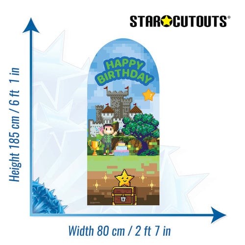 Gaming Single Backdrop Cardboard Cutout 185cm Product Gallery Image