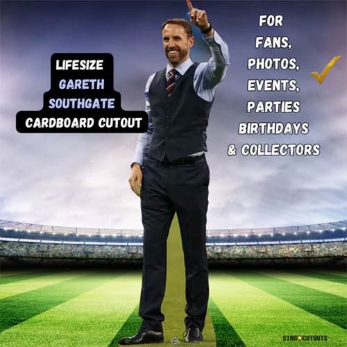 Gareth Southgate England Manager Lifesize Cardboard Cutout 193cm Product Gallery Image