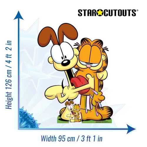 Garfield and Odie Lifesize Cardboard Cutout 126cm Product Gallery Image