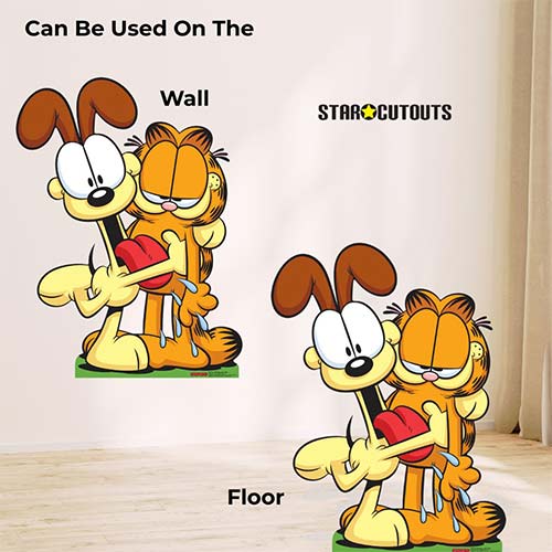 Garfield and Odie Multi-Functional Lifesize Cardboard Cutout 126cm Product Gallery Image
