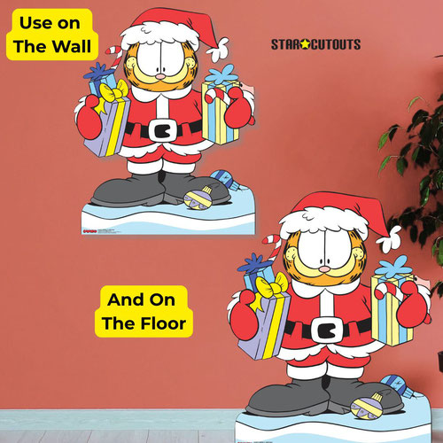 Garfield Christmas Multi-Functional Lifesize Cardboard Cutout 191cm Product Gallery Image