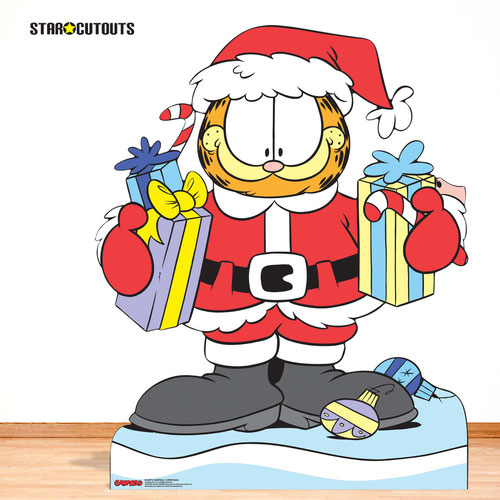 Garfield Christmas Multi-Functional Lifesize Cardboard Cutout 191cm Product Gallery Image