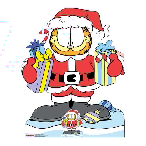 Garfield Christmas Multi-Functional Lifesize Cardboard Cutout 191cm