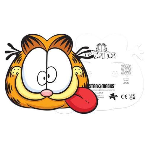 Garfield the Cat Cardboard Face Masks - Pack of 6 Product Gallery Image