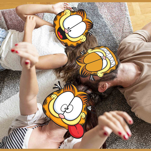 Garfield the Cat Cardboard Face Masks - Pack of 6 Product Gallery Image