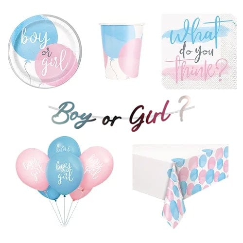 Gender Reveal 8 Person Deluxe Party Pack Product Image