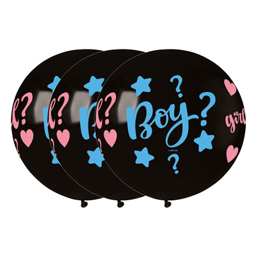 Gender Reveal Bio Latex Jumbo Balloons 80cm / 32 in - Pack of 10 Product Gallery Image