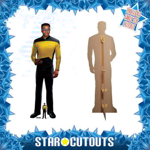 Geordi La Forge Star Trek: The Next Generation LeVar Burton Lifesize Cardboard Cutout 172cm Product Gallery Image