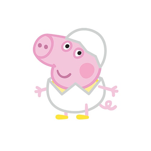 George Pig Egg Easter Star Mini Cardboard Cutout 60cm Product Gallery Image