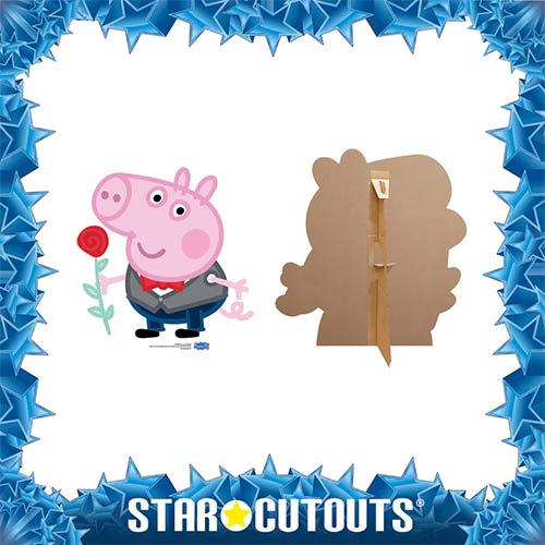 George Pig Rose Peppa Pig Star Mini Cardboard Cutout 60cm Product Gallery Image
