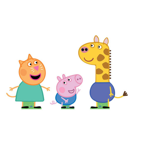 Gerald, George and Candy (Peppa Pig) Cardboard Cutouts Decoration Pack Product Gallery Image