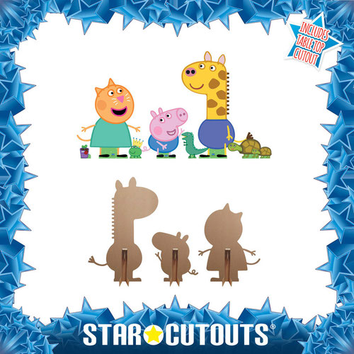 Gerald, George and Candy (Peppa Pig) Cardboard Cutouts Decoration Pack Product Gallery Image