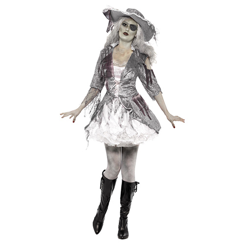 Ghost Ship Pirate Treasure Deluxe Fancy Dress Costume Ladies Small - UK 8-10 Product Gallery Image