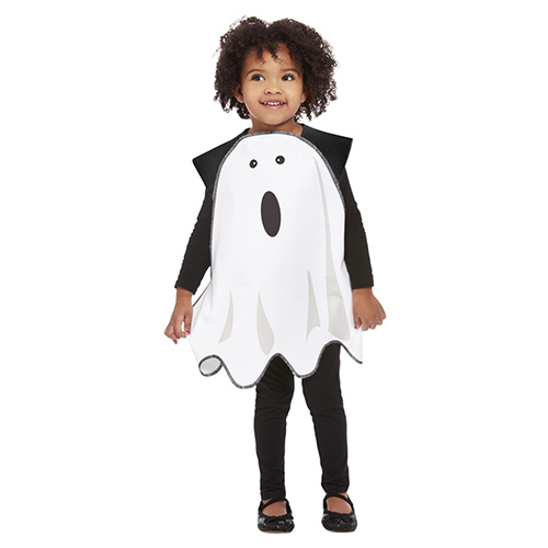 Ghost Tabard Fancy Dress Costume Unisex Toddler Age 3-4 Product Gallery Image