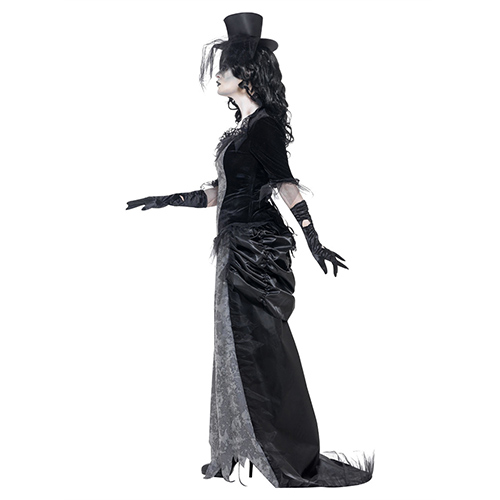 Ghost Town Black Widow Fancy Dress Costume Ladies Small - UK 8-10 Product Gallery Image