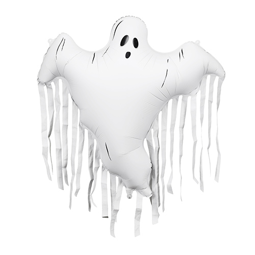 Ghost with Tassels Halloween Giant Helium Foil Balloon 106cm / 42 in Product Gallery Image