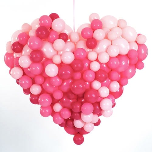 Giant Pink Ombre Balloon Heart Product Image