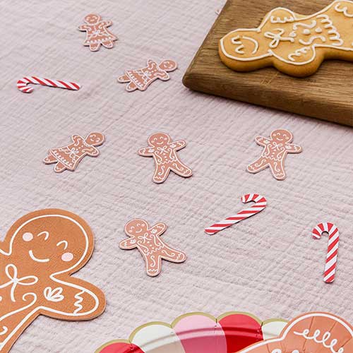 Gingerbread Man & Candy Cane Christmas Table Scatter 10g Product Gallery Image