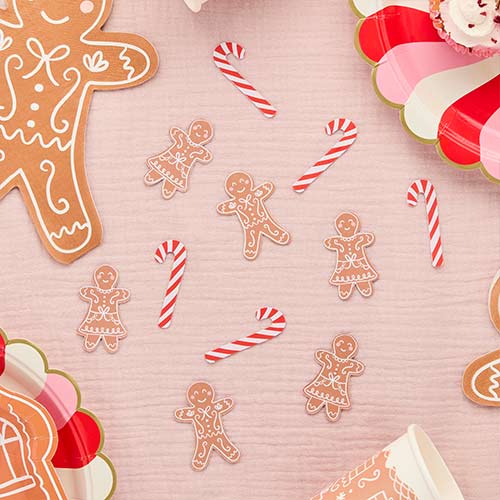 Gingerbread Man & Candy Cane Christmas Table Scatter 10g