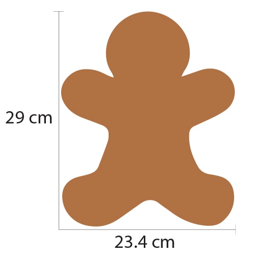 Gingerbread Man Christmas Acrylic Grazing Board 29cm Product Gallery Image