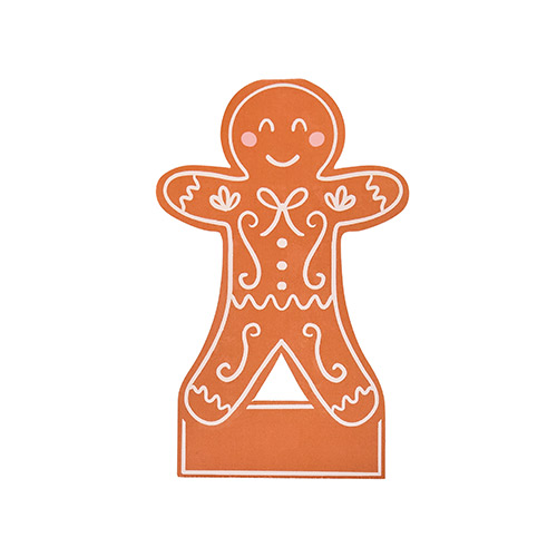 Gingerbread Man Christmas Place Cards - Pack of 10