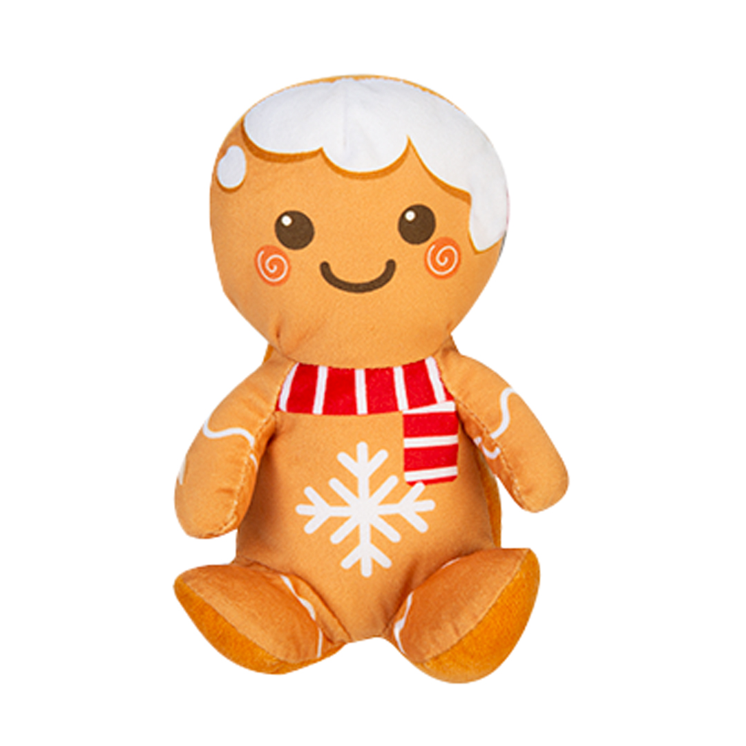 Gingerbread Man Christmas Plush Soft Toy 18cm