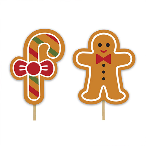 Gingerbread Man Swirl Christmas Cupcake Kit - Pack of 28 Product Gallery Image