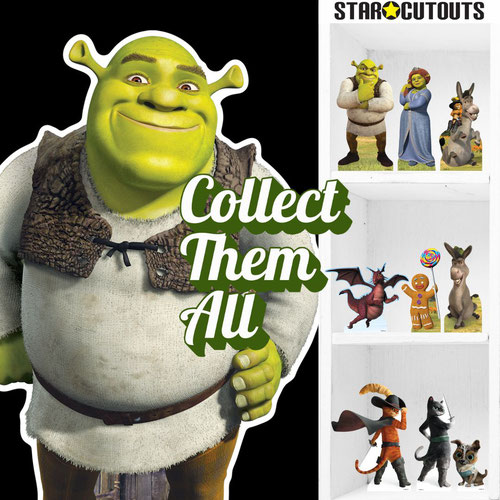 Gingy Gingerbread Man| Donkey & Dragon Shrek Table Top Cardboard Cutouts - Pack of 3 Product Gallery Image