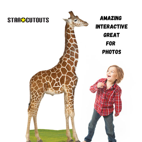 Giraffe Lifesize Cardboard Cutout 196cm Product Gallery Image